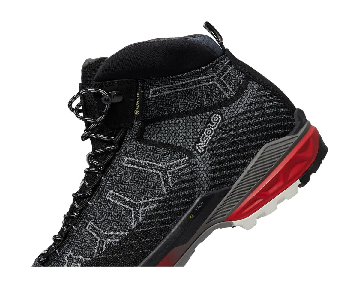Men's Asolo Falcon Evo Jaquard GV MM Black/Red