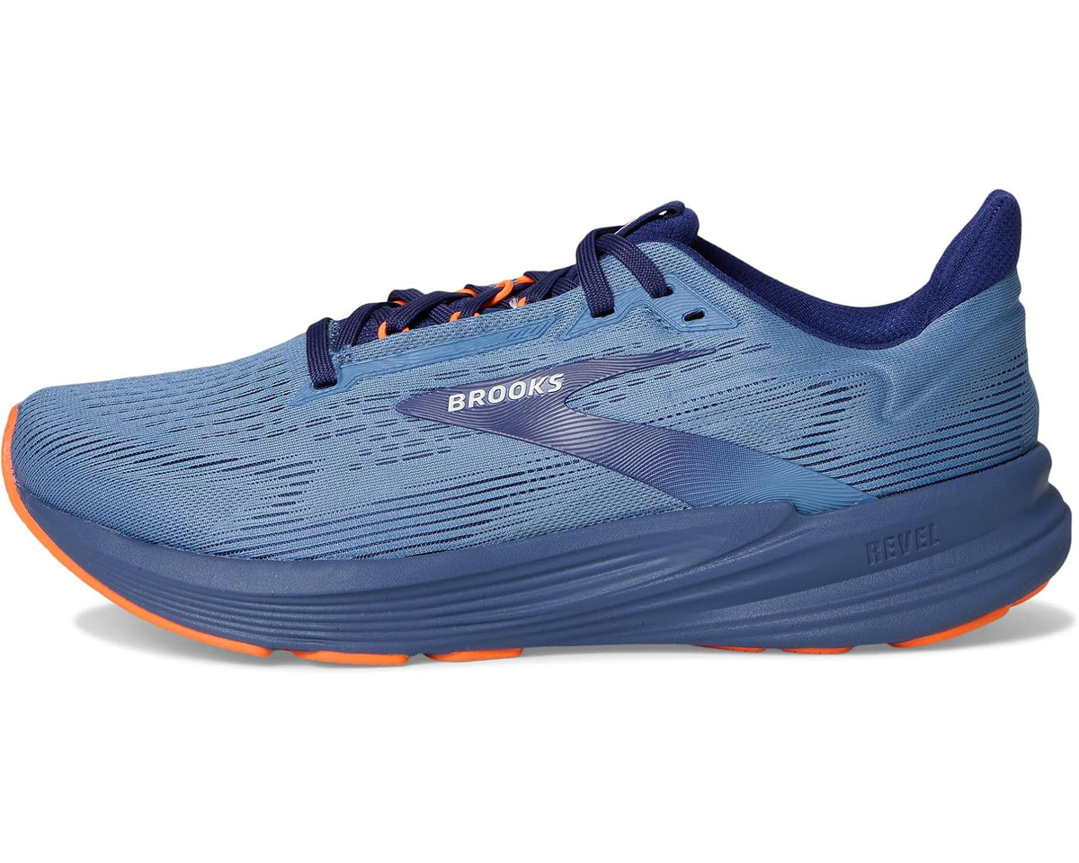 Men's Brooks Revel 8 Blue/Blue/Orange