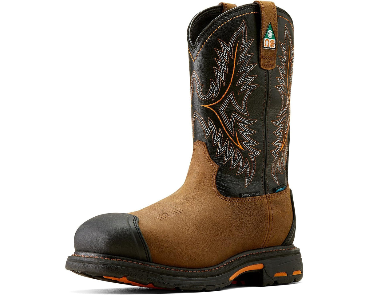 Men's Ariat WorkHog CSA XTR Waterproof Composite Toe Work Boots Rye Brown