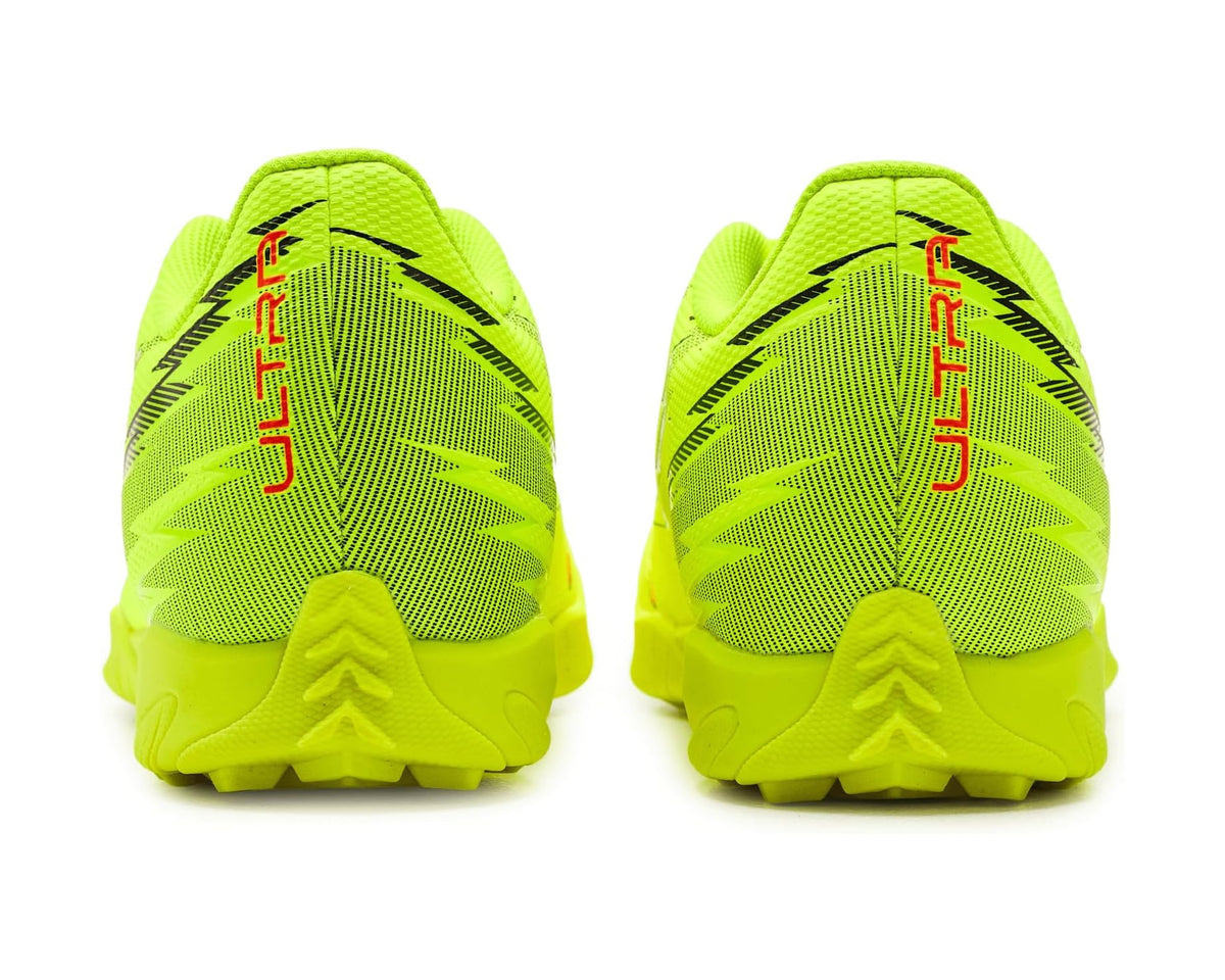 Men's PUMA Ultra 6 Play Turf Trainer Soccer Cleats Yellow Alert/Black/Glowing Red/Lime Squeeze
