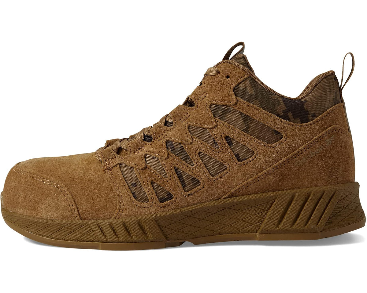 Men's Reebok Work Floatride Energy Tactical EH Comp Toe Mid-Top Coyote