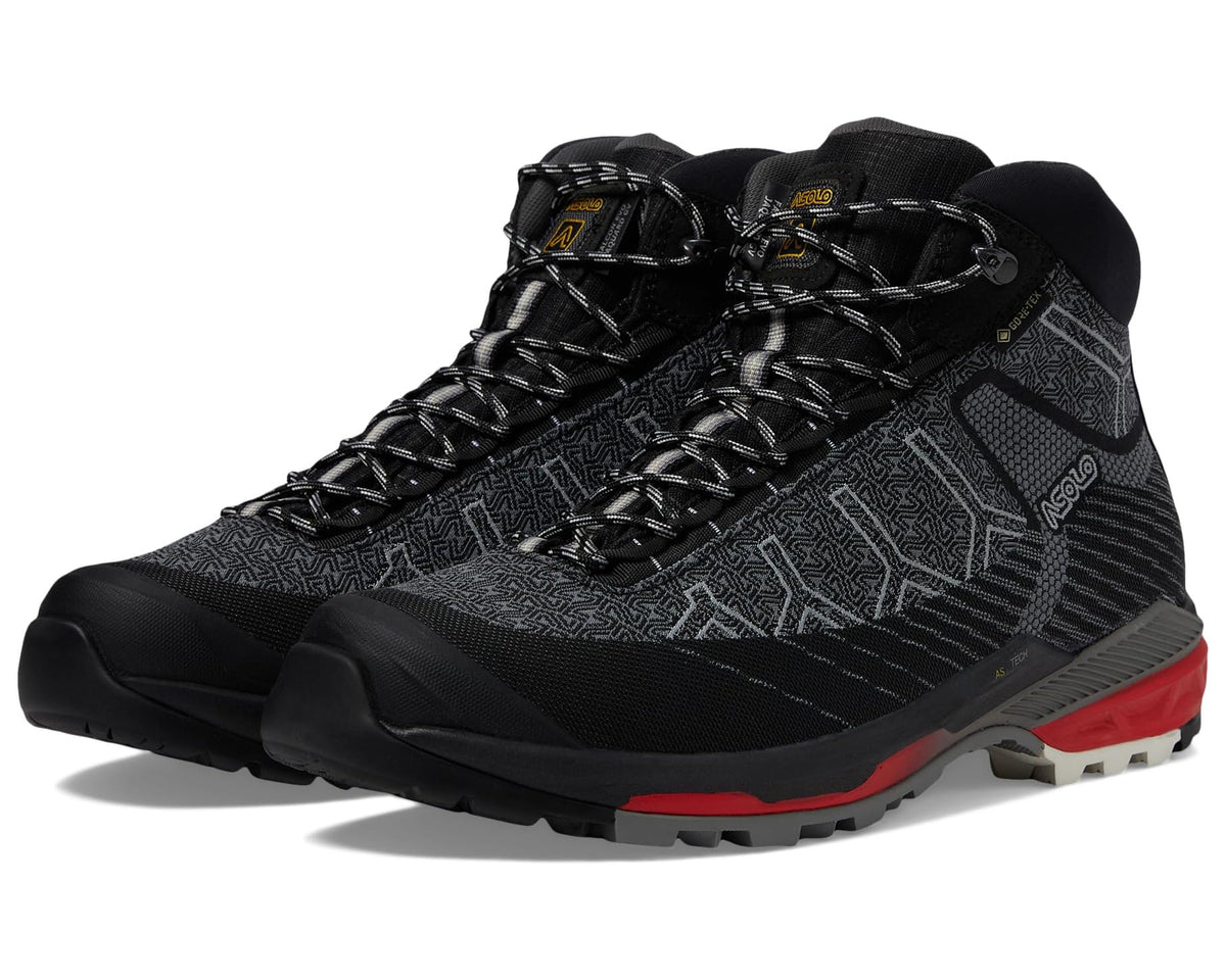 Men's Asolo Falcon Evo Jaquard GV MM Black/Red