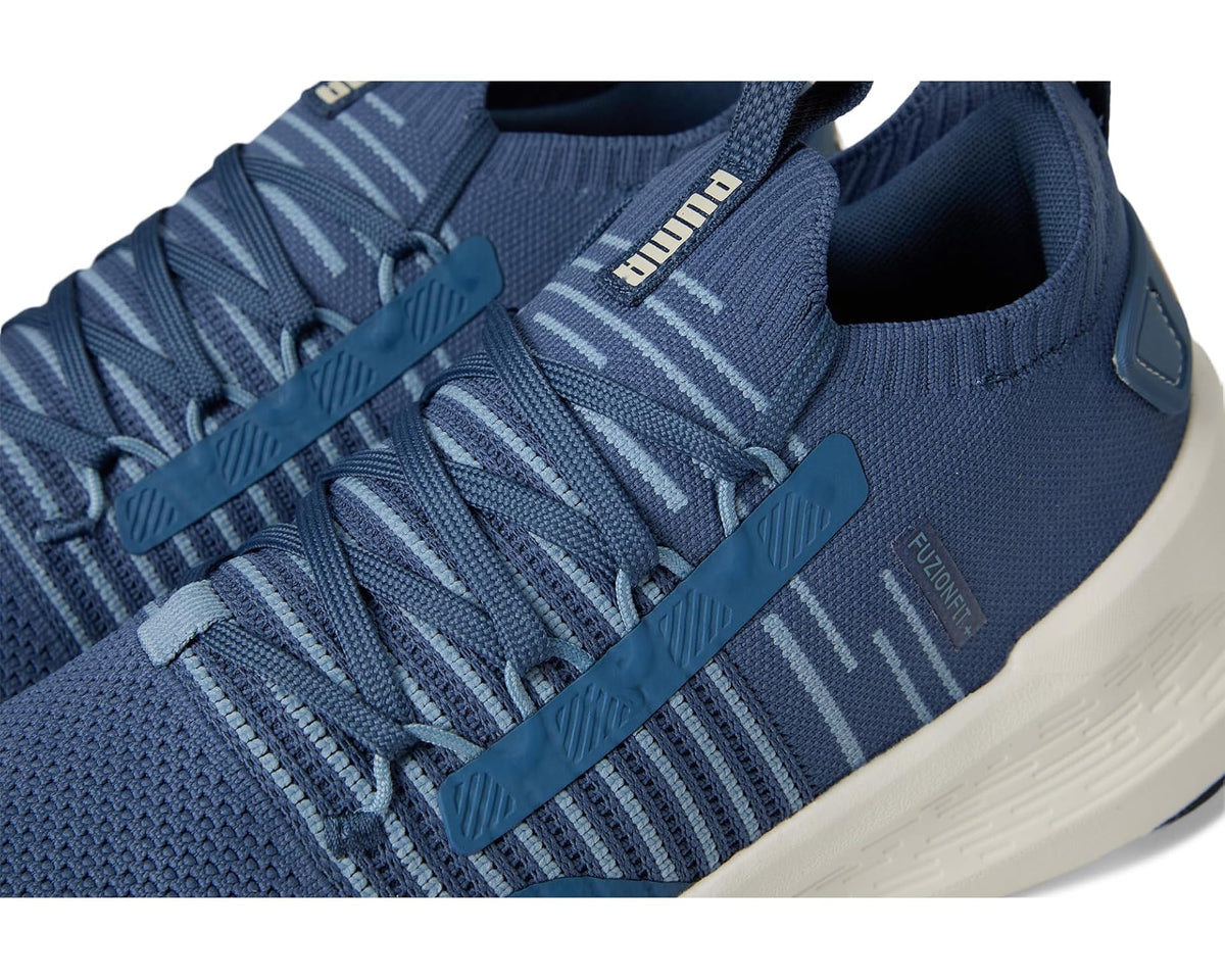 Men's PUMA Softride Symmetry Fuzion Running Shoes Dark Indigo/Cool Blue/Alpine Snow