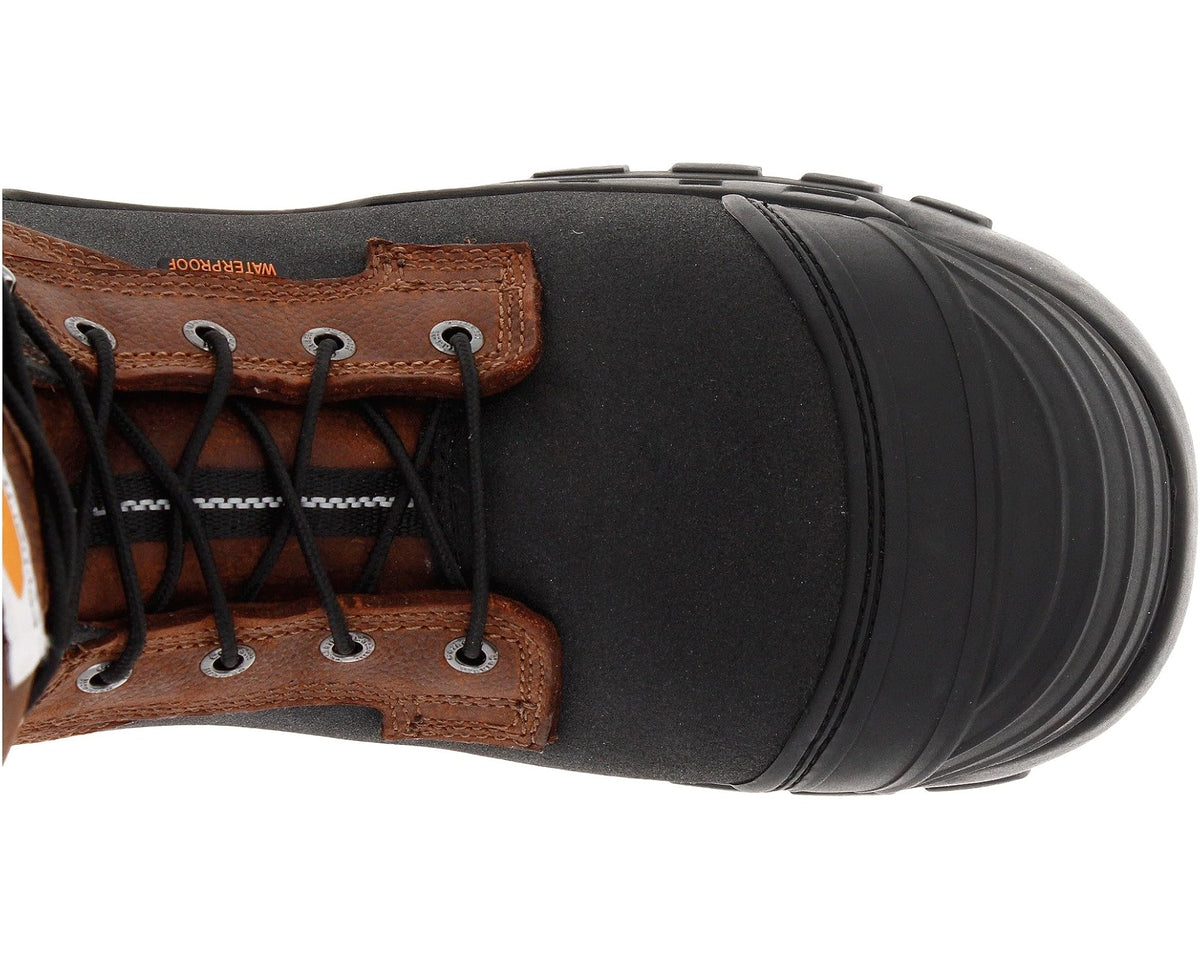 Men's Carhartt CMC1259 10 Pac Safety Toe Boot Brown Oil Tanned Leather