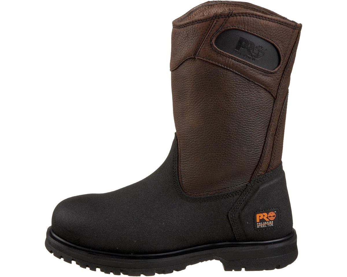 Men's Timberland PRO Powerwelt Pull-On Steel Safety Toe Rancher Brown