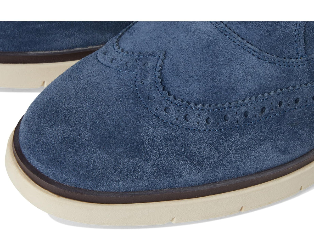 Men's Allen Edmonds Carson Wing Oxford Shoes Denim Suede