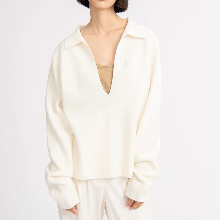 Profile Loose Casual Sweater Women's Clothing